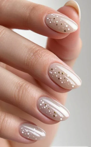 Minimal ve Soft Nail Art örnek 2