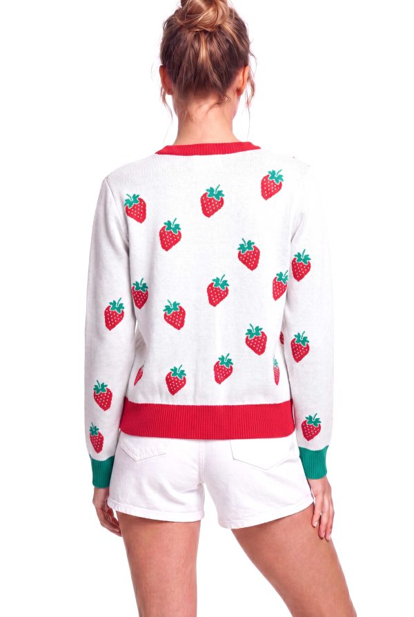 Peraluna Strawberry Hırka, Kadın Triko Hırka