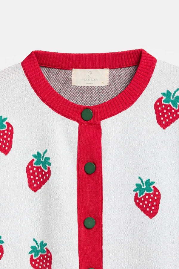 Peraluna Strawberry Hırka, Kadın Triko Hırka
