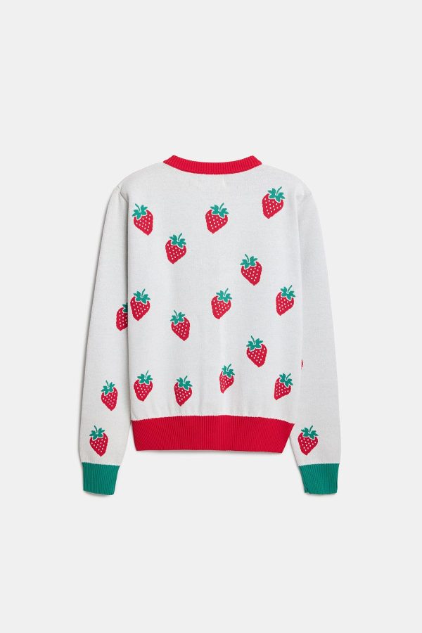 Peraluna Strawberry Hırka, Kadın Triko Hırka