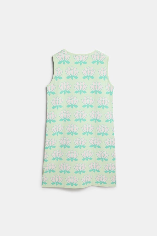 Peraluna Urban Lotus Elbise, Sıfır Kol, Yazlık Mini Elbise