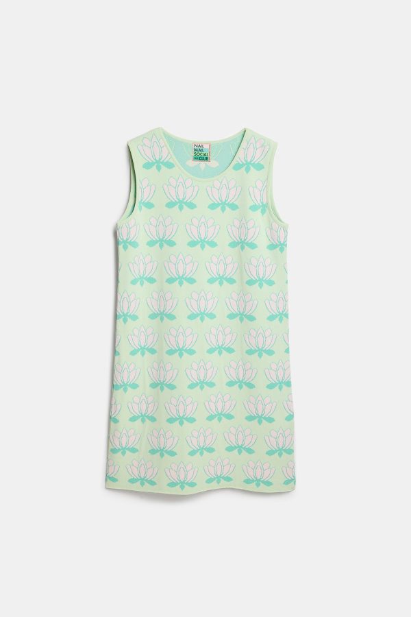 Peraluna Urban Lotus Elbise, Sıfır Kol, Yazlık Mini Elbise